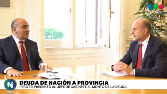 Perotti le presentó a Manzur el monto final de la deuda de Nación con Santa Fe: 132 mil millones