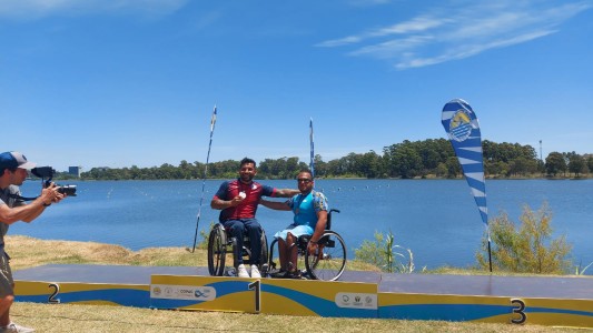 Comenzó a entrenar hace un año y consiguió el bronce en el Sudamericano de Paracanotaje