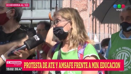 ATE y Amsafe reclamaron bono y devolución de descuentos por paro