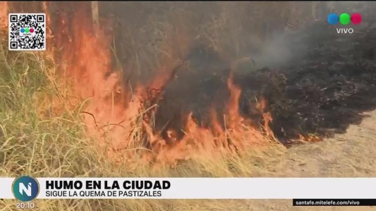 Preocupan las quemas de pastizales a la vera de las rutas y cerca de viviendas