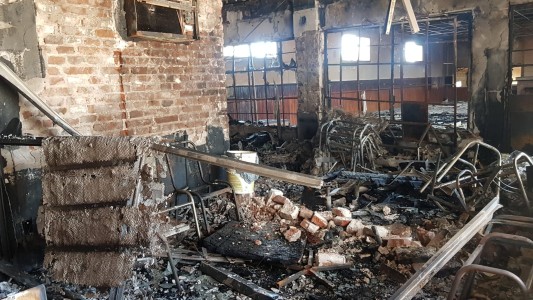 El Club Santa Rosa sufrió un incendio en la planta alta de la entidad