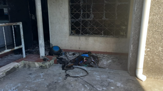 Piden ayuda para reconstruir el club Santa Rosa tras el incendio de ayer
