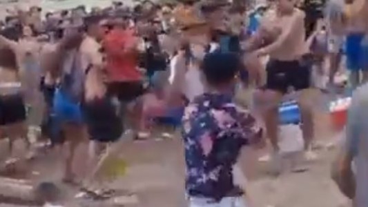 Video: batalla campal durante una fiesta a la orilla del río en Córdoba