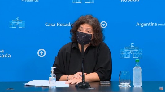 Vizzotti señaló que se produjo "un descenso en el número de casos" de Covid