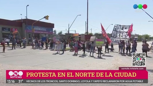 Los vecinos del norte de la ciudad reclamaron por el agua potable