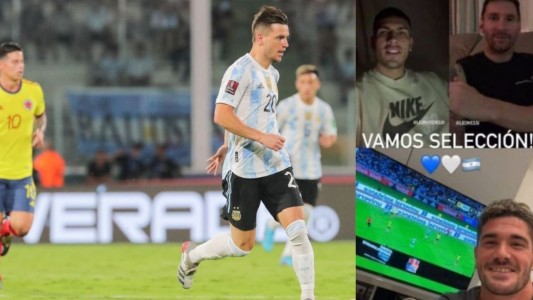 Messi, De Paul y Paredes alentaron a la Selección argentina por videollamada