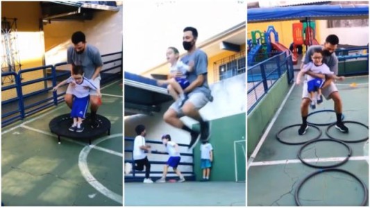 Video: el profe que ayuda a un nene discapacitado a participar de la clase de gimnasia