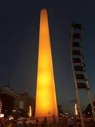 Iluminarán el Obelisco de color amarillo en el Día Internacional del Cáncer Infantil