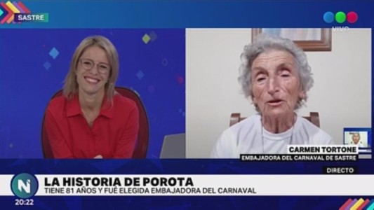Tiene 81 años y es la embajadora del carnaval de Sastre