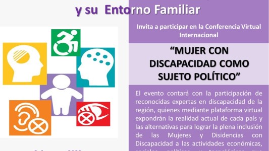 Se lleva adelante la Conferencia Virtual Internacional "Mujer con discapacidad como sujeto político"