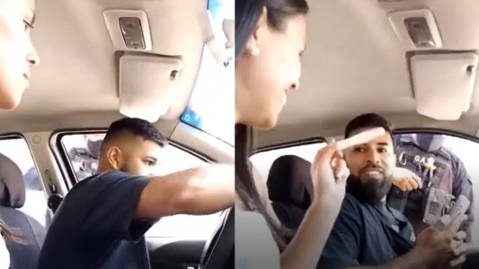 En complicidad con un Policía, sorprendió a su marido con una hermosa noticia: "Felicitaciones, vas a ser papá"