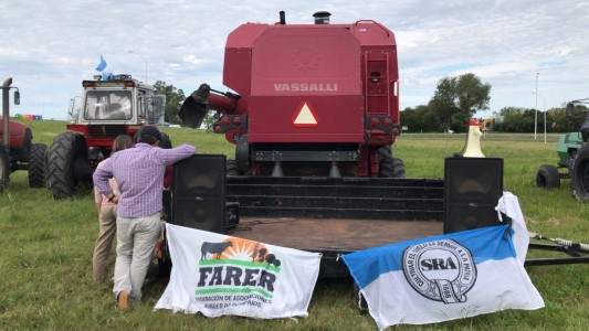 Con un tractorazo, productores entrerrianos rechazaron medidas del Gobierno Nacional