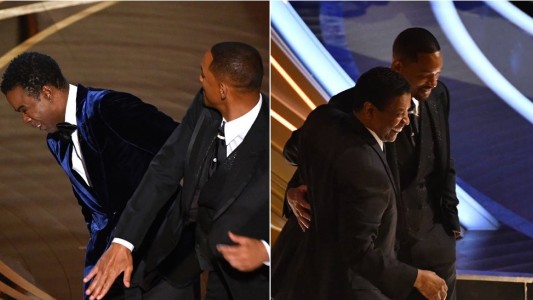 Video: Denzel Washington debió tranquilizar a Will Smith tras el golpe a Chris Rock
