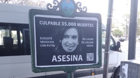 Alberto Fernández repudió los afiches contra Cristina Kirchner