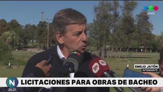 El intendente Emilio Jatón confirmó un Plan de Bacheo Integral