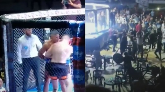 Corrientes: batalla campal en el público durante una pelea de UFC
