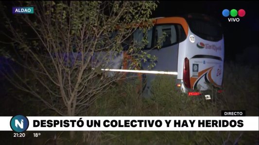 Autopista Rosario - Santa Fe: despistó un colectivo y hay heridos