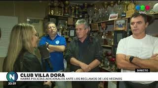 Club Villa Dora: incorporará más seguridad tras los incidentes ocurridos a la salida de una fiesta
