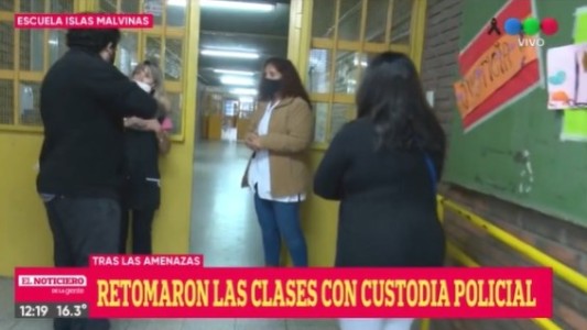 Rosario: Retomaron las clases en la escuela a la que habían intimidado con 46 vainas