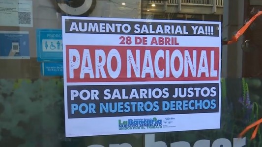 Rige el paro bancario con alto acatamiento en la ciudad de Santa Fe