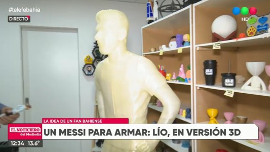 Messi en 3D: diseñaron una estatua "en tamaño real" de Lionel