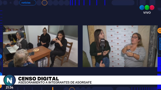 Censo 2022: Brindaron asesoramiento a sordos de ASORSAFE