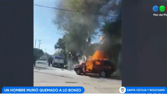 Un hombre se prendió fuego delante de todos porque tenía una orden de restricción y no podía ver a sus hijos