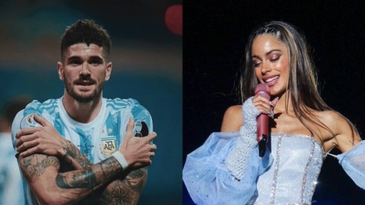 De Paul le dedicó la copa de la Finalissima a Tini Stoessel