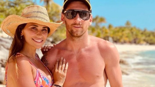 La foto viral que subió Antonela Roccuzzo del sugerente tatuaje de Messi