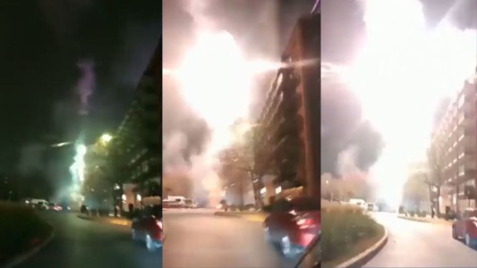 Los hinchas de Boca tiraron fuegos artificiales y bombas de estruendo en el hotel de Corinthians