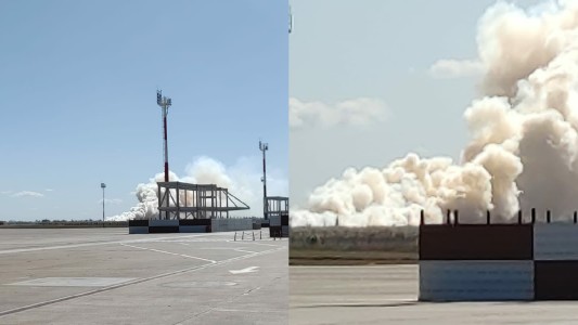 Aeropuerto de Rosario: se desató un incendio cerca de la pista que provocó demoras