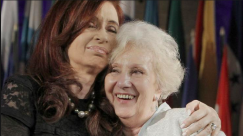 Estela Carlotto: "Siento que una parte de mi hija está en Cristina"