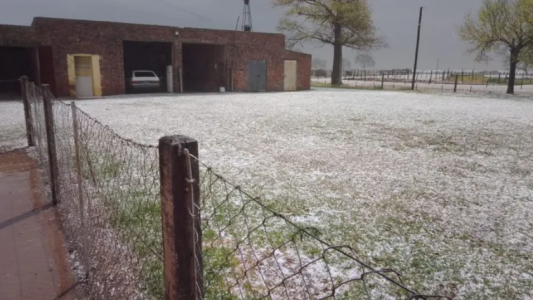 Los vecinos de Ramona aseguran que la primavera trajo nieve