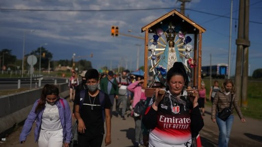 Luján: miles de peregrinos marchan en una nueva peregrinación