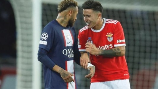 Video: El cruce entre Neymar y Enzo Fernández tras su partido de Champions League