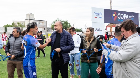 Perotti encabezó la premiación de la Copa Santa Fe Provincia Deportiva de Fútbol Masculino