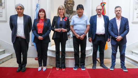 Alejandra Rodenas recibió a Evo Morales