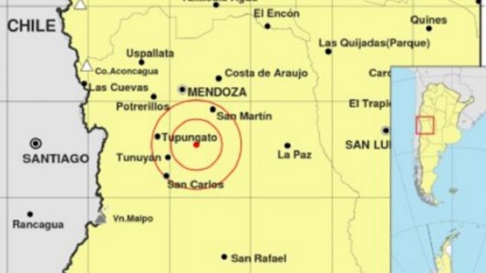 Mendoza sufrió un sismo de 5,4° en la escala de Ritcher