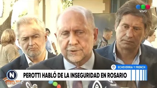 Perotti defendió su gestión en materia de seguridad