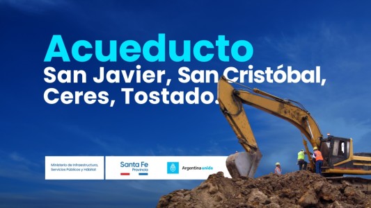 Se adjudicó la obra del acueducto San Javier- San Cristóbal- Ceres y Tostado