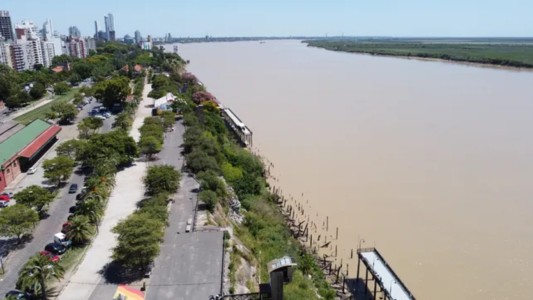 El río Paraná en Santa Fe superó el metro