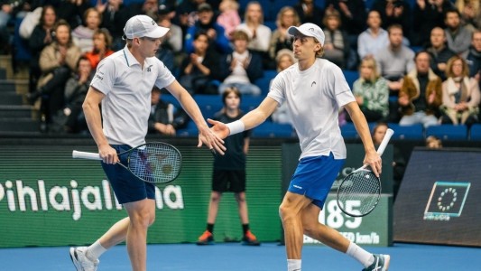 Finlandia vs Argentina, por la Copa Davis: el dobles, con Molteni y Machi González, va por un punto clave