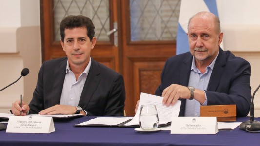 Perotti y De Pedro firmaron un convenio para obras en la provincia