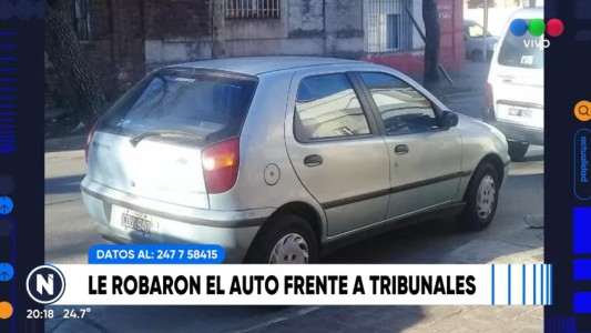 Fue a Rosario a visitar amigos y le robaron el auto frente a Tribunales