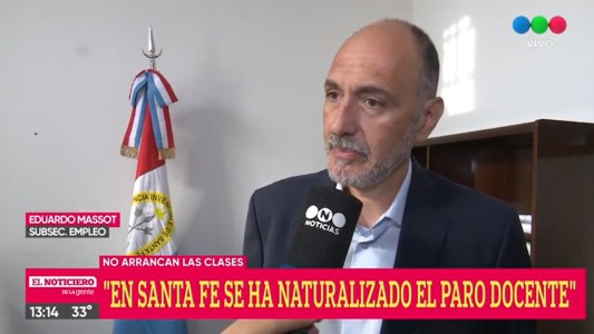 Eduardo Massot: “En Santa Fe se ha naturalizado el paro docente”