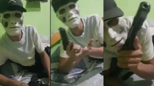Detienen al enmascarado que amenazó en video a vecinos del barrio Los Pumitas de Rosario