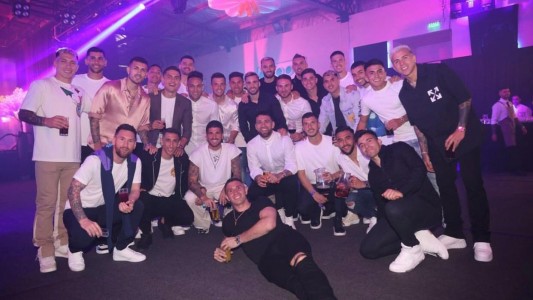 Los campeones del mundo celebraron con una fiesta privada en Ezeiza