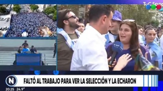 Despidieron a la empleada municipal que faltó para ir a ver a la Scaloneta