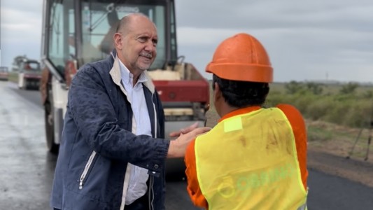 Recorrida por obras de pavimentación en los departamentos Castellanos y San Cristóbal