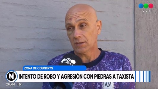 Otro ataque en la autopista: apedrearon a un taxista